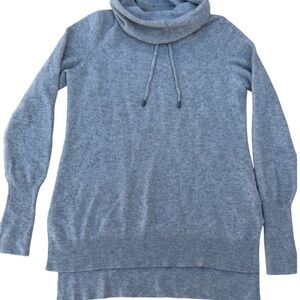 100% Cashmere Cozy Gray Turtleneck Sweater